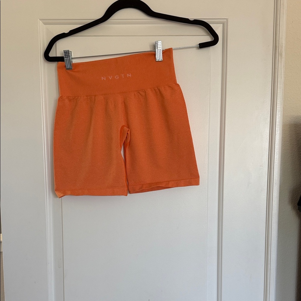 NVGTN Women's Bright Orange Athletic Shorts